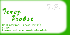 terez probst business card